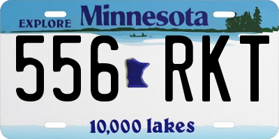 MN license plate 556RKT