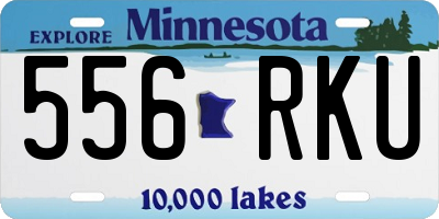 MN license plate 556RKU