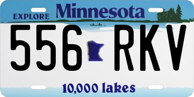 MN license plate 556RKV