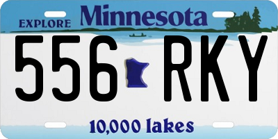 MN license plate 556RKY