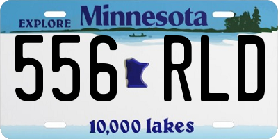 MN license plate 556RLD