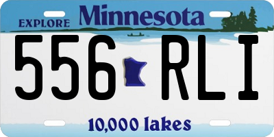 MN license plate 556RLI