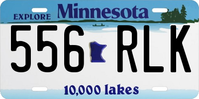 MN license plate 556RLK