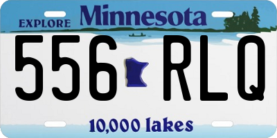 MN license plate 556RLQ