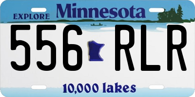MN license plate 556RLR
