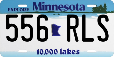 MN license plate 556RLS