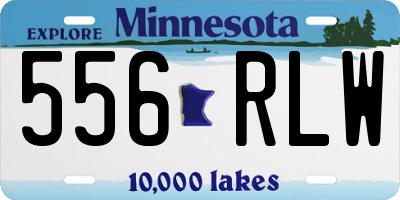 MN license plate 556RLW
