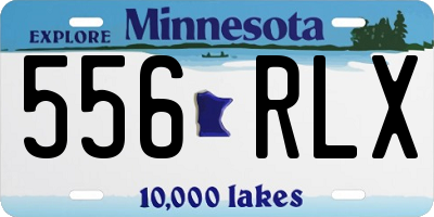MN license plate 556RLX