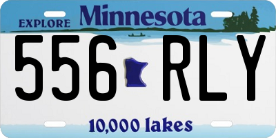 MN license plate 556RLY