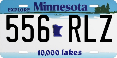MN license plate 556RLZ