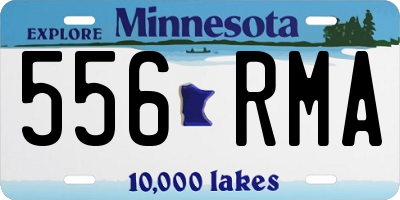 MN license plate 556RMA