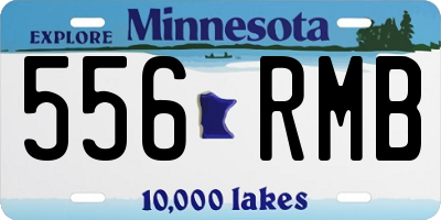 MN license plate 556RMB