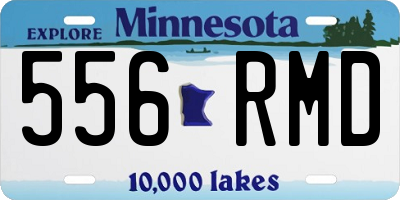 MN license plate 556RMD