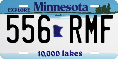 MN license plate 556RMF