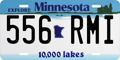 MN license plate 556RMI