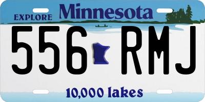 MN license plate 556RMJ