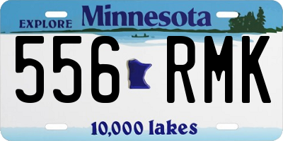 MN license plate 556RMK
