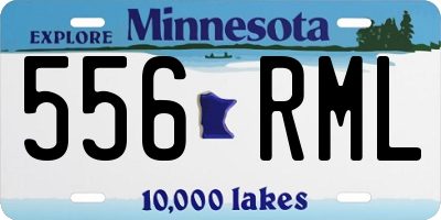MN license plate 556RML