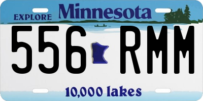 MN license plate 556RMM