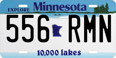 MN license plate 556RMN