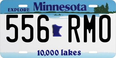 MN license plate 556RMO