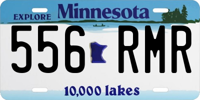 MN license plate 556RMR