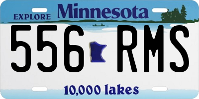 MN license plate 556RMS