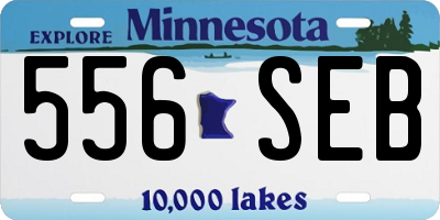 MN license plate 556SEB