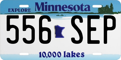 MN license plate 556SEP