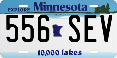 MN license plate 556SEV