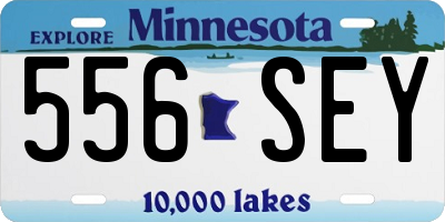 MN license plate 556SEY