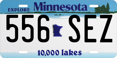 MN license plate 556SEZ
