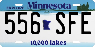 MN license plate 556SFE