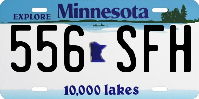 MN license plate 556SFH