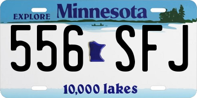 MN license plate 556SFJ