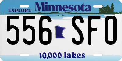 MN license plate 556SFO