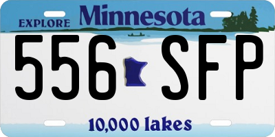 MN license plate 556SFP