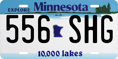 MN license plate 556SHG