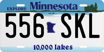 MN license plate 556SKL