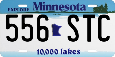 MN license plate 556STC