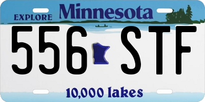 MN license plate 556STF