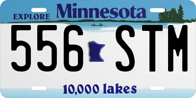 MN license plate 556STM