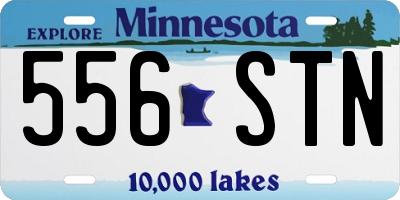 MN license plate 556STN