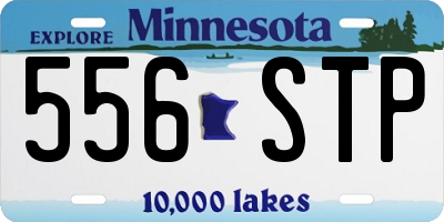 MN license plate 556STP