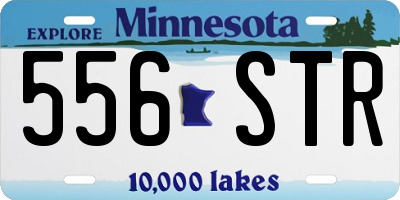 MN license plate 556STR