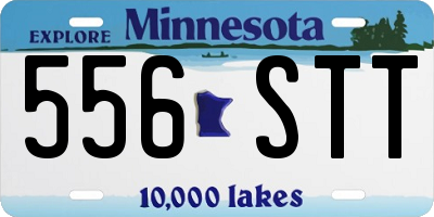 MN license plate 556STT