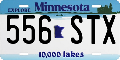 MN license plate 556STX