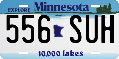 MN license plate 556SUH