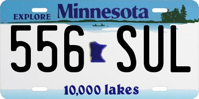 MN license plate 556SUL