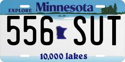 MN license plate 556SUT